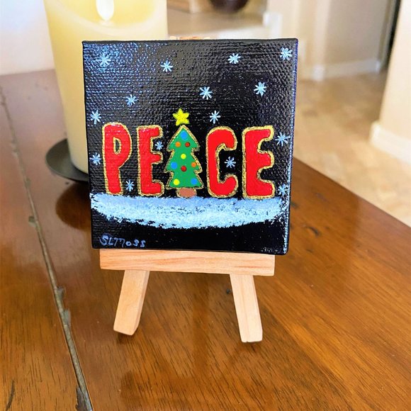 Original Painting Christmas Peace - Picture 5 of 5